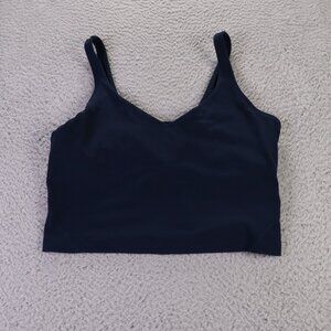 Lululemon Align Tank Top Womens 8 Blue Light Support Crop Athletic Yoga Gym